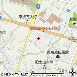 滋賀県甲賀市土山町北土山1723-3周辺の地図