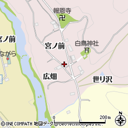 愛知県新城市横川宮ノ前41周辺の地図