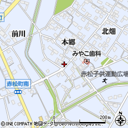 愛知県安城市赤松町本郷15周辺の地図