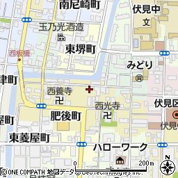 京都府京都市伏見区土橋町335-3周辺の地図