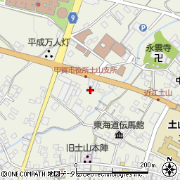 滋賀県甲賀市土山町北土山1724周辺の地図
