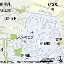 愛知県知多郡阿久比町宮津新海山88周辺の地図