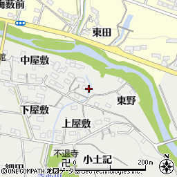 愛知県岡崎市生平町中屋敷72周辺の地図