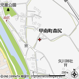 滋賀県甲賀市甲南町森尻299周辺の地図