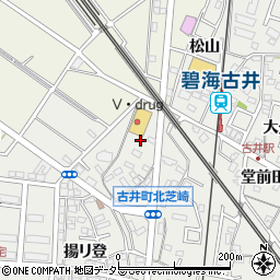愛知県安城市古井町大堀周辺の地図