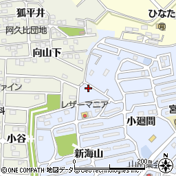 愛知県知多郡阿久比町宮津新海山101周辺の地図