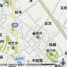 愛知県安城市古井町西川23周辺の地図