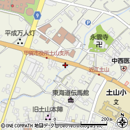 滋賀県甲賀市土山町北土山1740周辺の地図