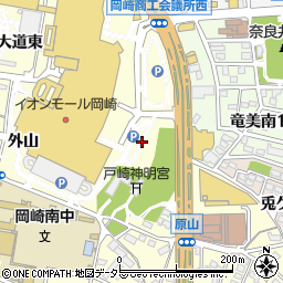 イオンモール岡崎Ｅ駐車場周辺の地図