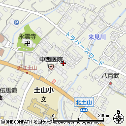 滋賀県甲賀市土山町北土山1438周辺の地図