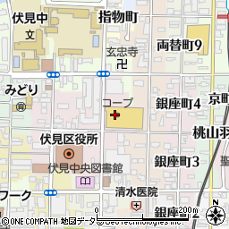 京都府京都市伏見区竹中町609周辺の地図