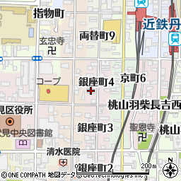 シルヴァーキャトル周辺の地図