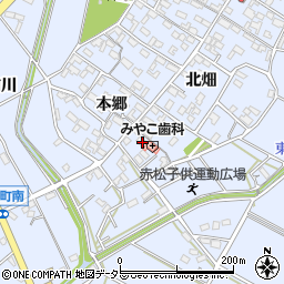 愛知県安城市赤松町本郷60周辺の地図