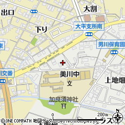 愛知県岡崎市丸山町ハサマ周辺の地図