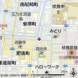 京都府京都市伏見区土橋町348周辺の地図