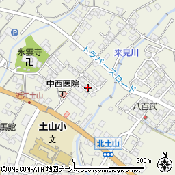 滋賀県甲賀市土山町北土山1439-3周辺の地図