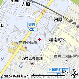 愛知県岡崎市天白町河原周辺の地図