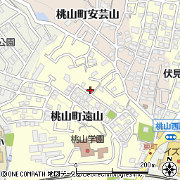 京都府京都市伏見区桃山町遠山95-17周辺の地図
