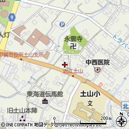 滋賀県甲賀市土山町北土山1606周辺の地図