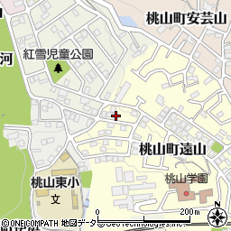 京都府京都市伏見区桃山町遠山37-16周辺の地図
