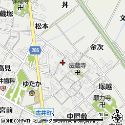 愛知県安城市古井町西川15周辺の地図