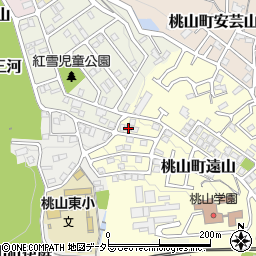 京都府京都市伏見区桃山町遠山37-17周辺の地図