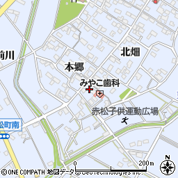愛知県安城市赤松町本郷63周辺の地図