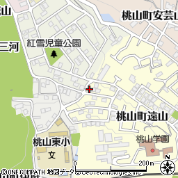 京都府京都市伏見区桃山町遠山37-9周辺の地図