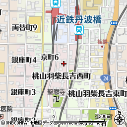 京都府京都市伏見区桃山羽柴長吉西町周辺の地図