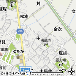 愛知県安城市古井町西川18周辺の地図