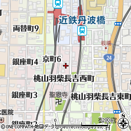 京都府京都市伏見区桃山羽柴長吉西町周辺の地図