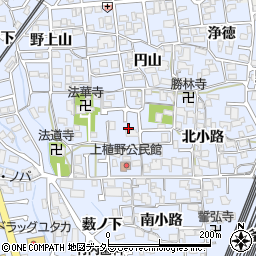 京都府向日市上植野町西小路19周辺の地図