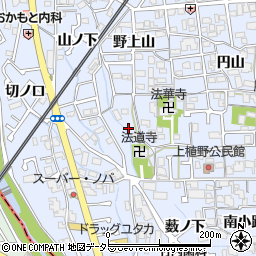 京都府向日市上植野町西小路3周辺の地図