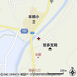 岡山県新見市哲多町本郷578周辺の地図