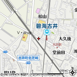 愛知県安城市古井町北芝崎23周辺の地図