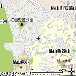 京都府京都市伏見区桃山町遠山37-15周辺の地図