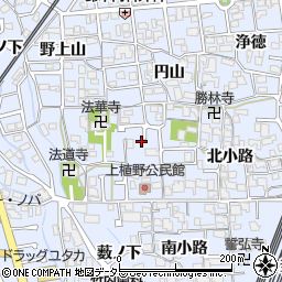 京都府向日市上植野町西小路20周辺の地図