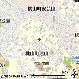 京都府京都市伏見区桃山町遠山95-15周辺の地図