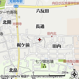 京都府長岡京市粟生梶ケ前35-5周辺の地図