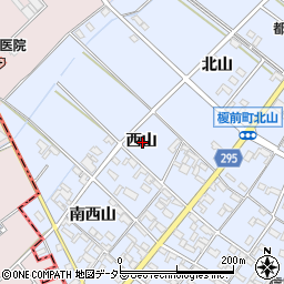 愛知県安城市榎前町西山周辺の地図