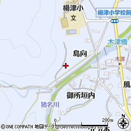 兵庫県川辺郡猪名川町木津島向周辺の地図