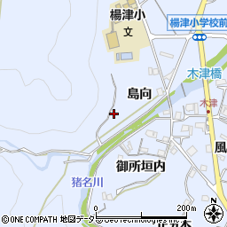 兵庫県猪名川町（川辺郡）木津（島向）周辺の地図