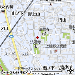 京都府向日市上植野町西小路34周辺の地図