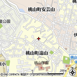 京都府京都市伏見区桃山町遠山95周辺の地図