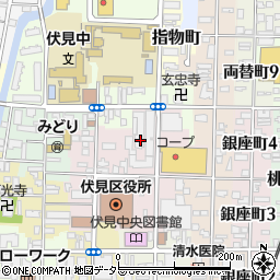 京都府京都市伏見区竹中町634周辺の地図