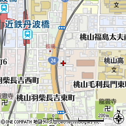 京都府総合教育センター　電話教育相談ふれあい・すこやかテレフォン周辺の地図