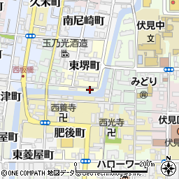 京都府京都市伏見区東堺町488周辺の地図