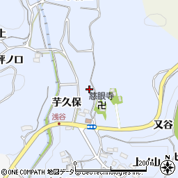 愛知県新城市浅谷三反田周辺の地図