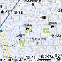 京都府向日市上植野町西小路38周辺の地図