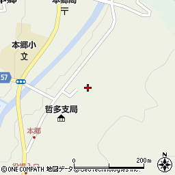 岡山県新見市哲多町本郷203周辺の地図